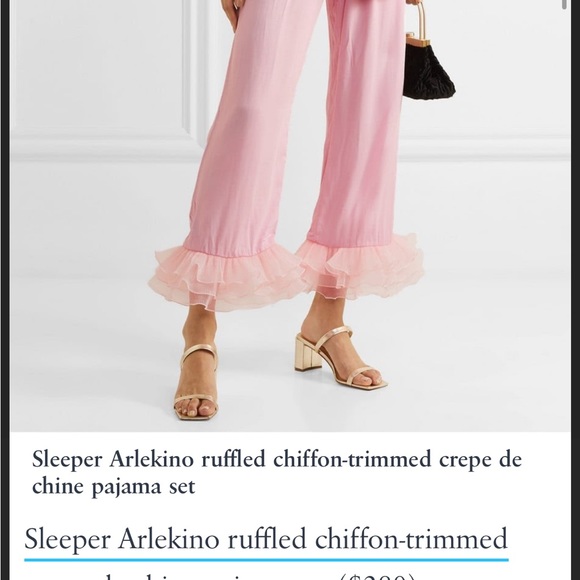 Sleeper Set Arlekino Chiffon Ruffled Top and Bottom - Picture 7 of 7